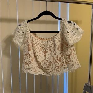 Lacy crop top